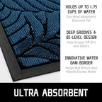 Yimobra Large Leaf Pattern Door Mat, 47 x 24 in - Image 5