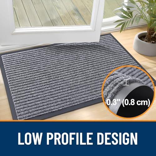 OLANLY 2-Pack Front Door Mats 29.5x17, Waterproof Heavy-Duty Doormats - Image 4