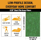 Ottomanson Artificial Turf Lite 78" x 50' - Image 4
