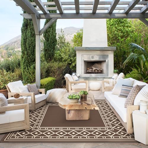 GENIMO Outdoor Rug, Waterproof Plastic Rugs - Image 2