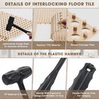 Drydiet 24 Pack Drainage Tiles Modular Interlocking Floor Tiles - Image 3