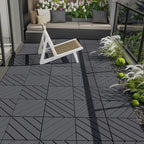 44 Pack Interlocking Deck Tiles, Easy Snap All-Weather Outdoor Deck Tiles - Image 7