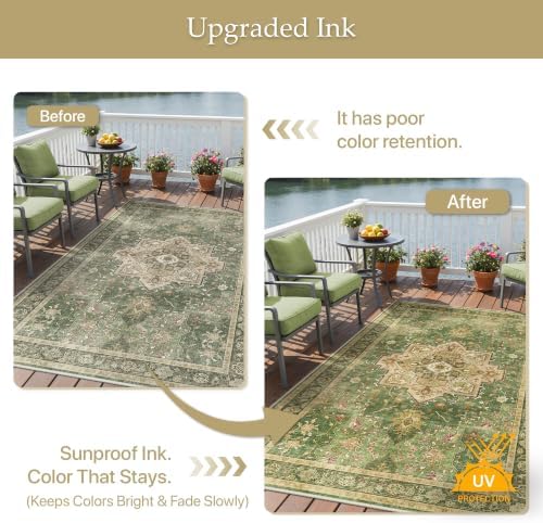 GENIMO Indoor Outdoor Rug, Washable - Image 5