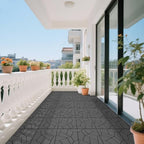 Plastic Interlocking Deck Tiles, 44 Pack, Simulated Stone Surface, Non-Slip - Image 6