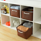 TheWarmHome Decorative Basket Rectangular Fabric Storage Bin Organizer Basket - Image 6
