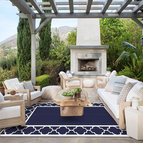 GENIMO Outdoor Rug, Waterproof Plastic Rugs 10'x14' - Image 5