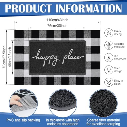 Geelin 2 Pcs Happy Place Doormat - Image 3