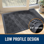 OLANLY Front Door Mat Outside Entrance 29.5x17, Heavy-Duty Rubber Doormat - Image 5
