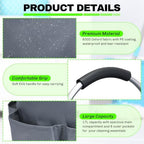17L Cleaning Caddy with Handle Foldable 6 Pockets - Image 4