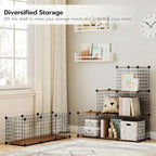 HOOBRO Wire Cube Storage Organizer, 9-Cube Metal Storage Shelves - Image 5