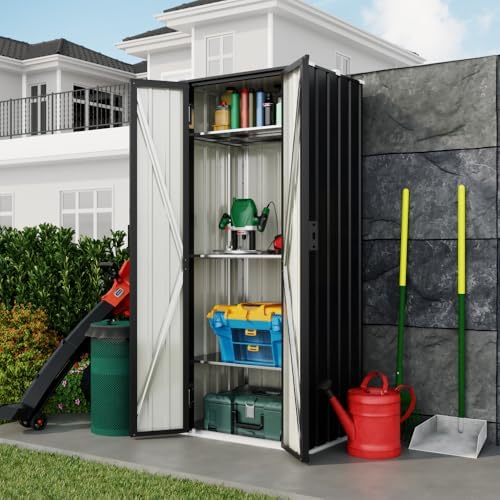 Devoko 28 CU FT Storage Cabinet, Metal Storage Shed - Image 7