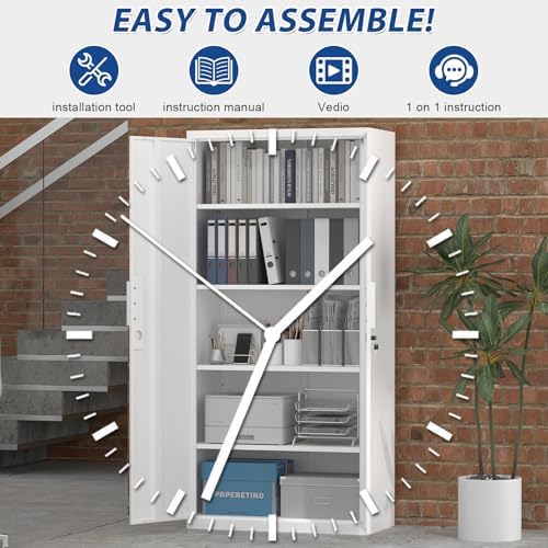 72" H Metal Garage Storage Cabinet - Image 6