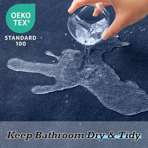 HUXMEYSON Bathroom Rugs Sets 3 Piece, Non-Slip & Quick Dry Bath Mat Set - Image 5