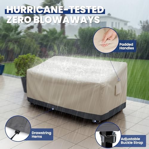 Extra Heavy Duty 2 Seater Outdoor Sofa Cover Waterproof - Image 5