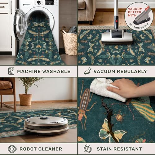 Teal 3x4 Entryway Rug - Image 5