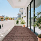 Plastic Interlocking Deck Tiles, 12x12 Inches Waterproof Outdoor Patio Flooring - Image 6