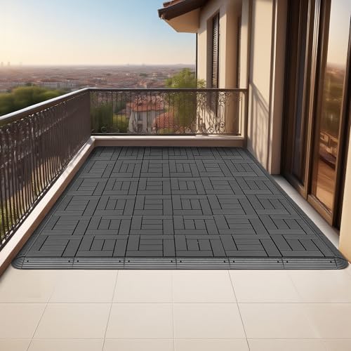 Interlocking Deck Tiles Corner Trim Pieces, Waterproof, Easy Snap Edge Sealing - Image 2