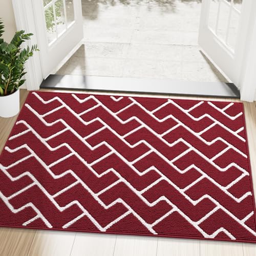 OLANLY Front Door Mat 48x32, Low-Profile Easy Clean Doormat by OLANLY