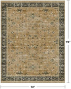 Traditional Washable 6x8 Area Rug - Image 2