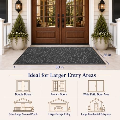 Yimobra Extra Large Door Mat, Outdoor Doormat - Image 2