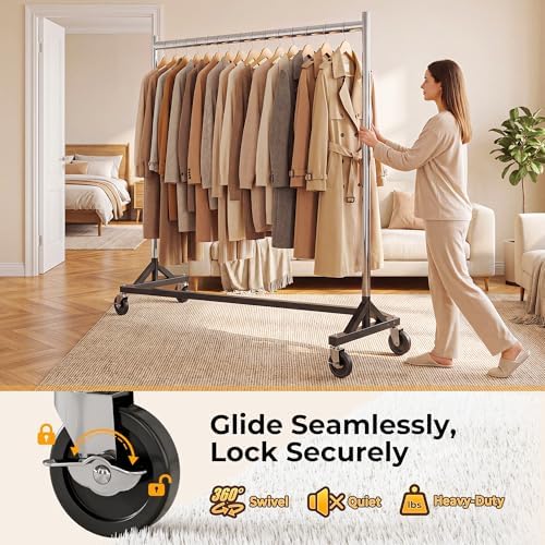 HOKEEPER Clothes Rack Z Rack Heavy Duty Clothing Rack - Image 2