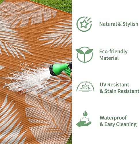 GENIMO Outdoor Rug, Waterproof Plastic - Image 6