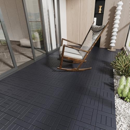Ball & Cast Plastic Interlocking Deck Tiles, Non-Slip Drainage Holes - Image 4