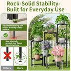 7 Tiers Plant Stand Indoor for Multiple Large Planter, Tall Tiered Folding - Image 3