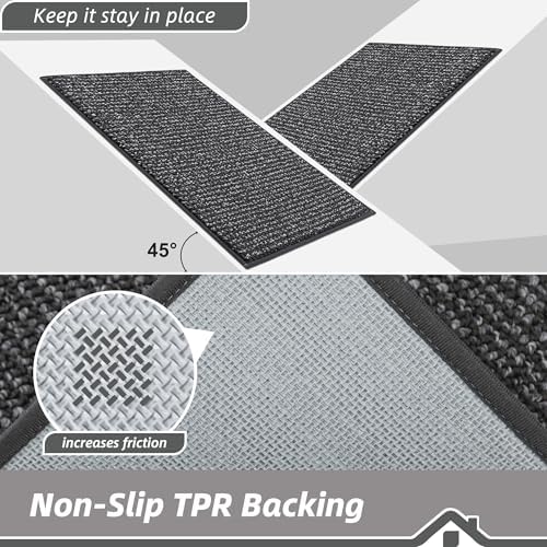 BEQHAUSE Dirt Trapper Door Mat 32"x72", Non-Slip Washable Doormat - Image 6
