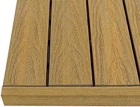 1 in. x 1 ft. Quick Deck Composite Deck Tile Straight Trim by NewTechWood