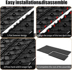 Interlocking Deck Tiles, 22 Pack, All-Weather Balcony Pool Backyard, Easy DIY - Image 4