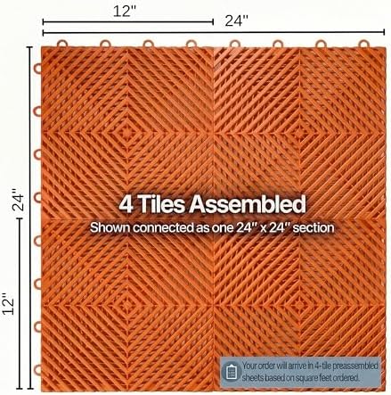 Nitro Tiles Vented by FlooringInc 12" x 12" Interlocking Garage Floor Tiles - Image 5