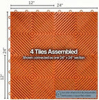 Nitro Tiles Vented by FlooringInc 12" x 12" Interlocking Garage Floor Tiles - Image 5