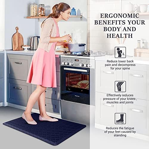HappyTrends Kitchen Mats for Floor Cushioned Anti-Fatigue Kitchen Rugs - Image 5