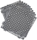 12 Pack Modular Interlocking Cushion 11.6" x 11.6" Rubber Mat Floor Tile Mats by JADERLU