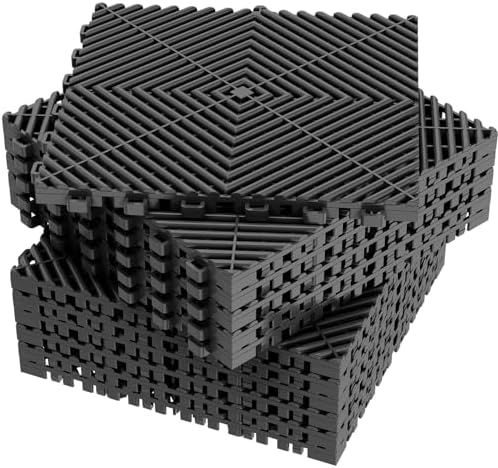 Jocoevol 12-Pcs Interlocking Tile, Non-Slip Heavy-Duty Polypropylene Splicing by JOCOEVOL