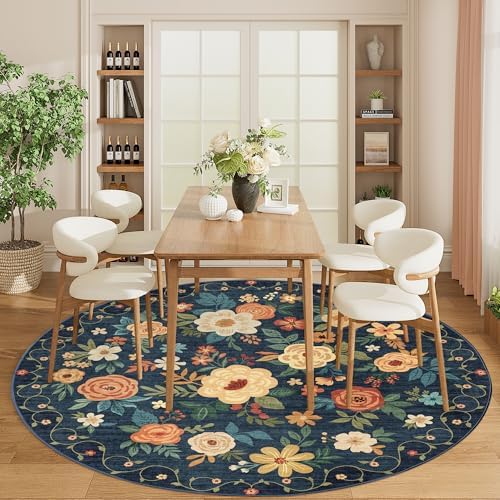 DUKINO 6ft Round Rug, Washable Circle Rug - Image 6