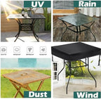 SUNICO Outdoor Table Covers Waterproof Square 32x32x6in - Image 6