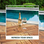 BEEFURNI Interlocking Acacia Wood Deck Tiles 12x12 - Image 2