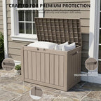 Outdoor Storage Box, 50 Gallon Waterproof Deck Box - Image 3