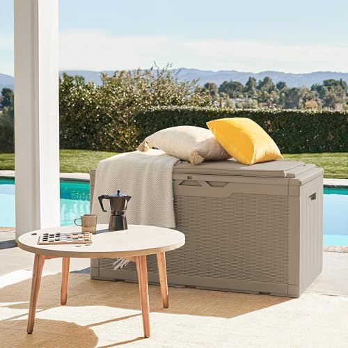 Flamaker 105 Gallon Deck Box Waterproof, Outdoor Storage Box - Image 7
