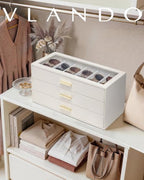 VLANDO 18-Slot Sunglasses Organizer Case - Image 2