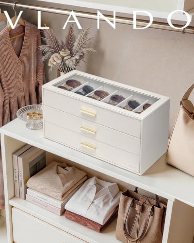 VLANDO 18-Slot Sunglasses Organizer Case - Image 2