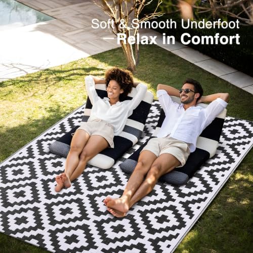 OLANLY Outdoor Rug 5x8 ft Waterproof Reversible Mat - Image 5