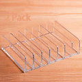 Acrylic Mail Holder 2 Pack, 7 Slots Clear Desk Organizer by Halyuhn