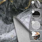 GarveeHome Modern Washable Rugs 6x9 Neutral Abstract Throw Rugs, Non-Slip - Image 3