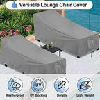 OutdoorLines Waterproof Patio Chaise Lounge Chair Cover - Image 4