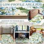 3x5 Floral Entry Rug - Image 5