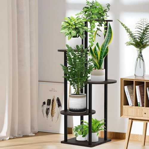 5 Tier Plant Stand Indoor Corner Tall Shelf - Image 5