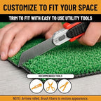 Ottomanson Artificial Grass Rug Lite 5'3" x 8'2" - Image 5